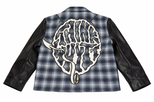 Flannel leather sleeve